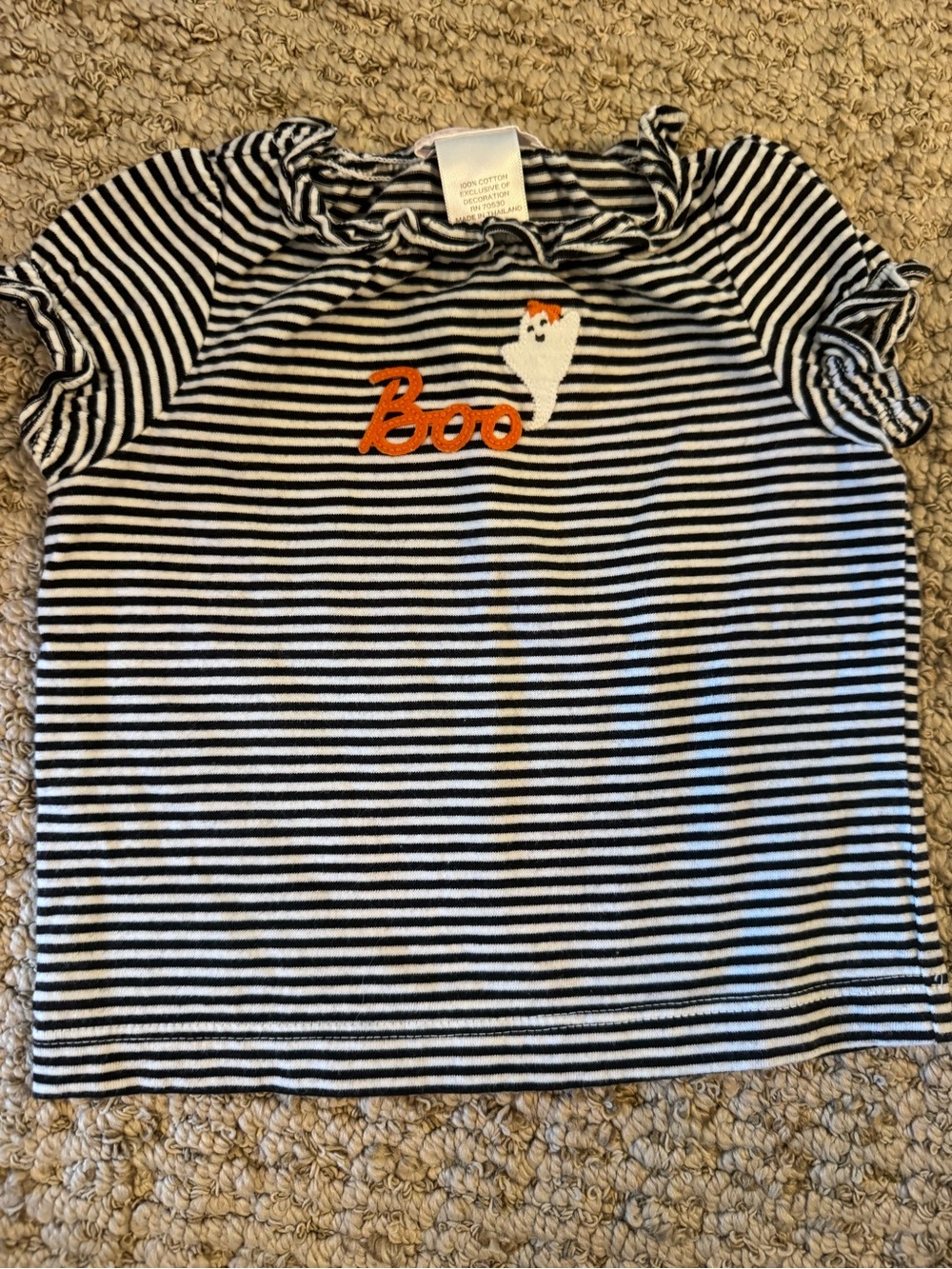 Janie and Jack 3-6m Halloween set skirt shirt outfit - Picture 5 of 7